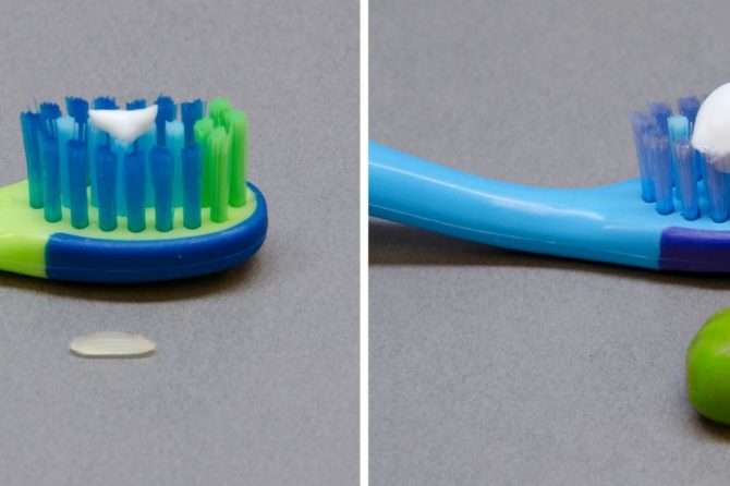 How to decide the correct amount of toothpaste for a child?