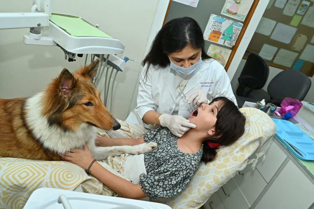 oral treatment with dog