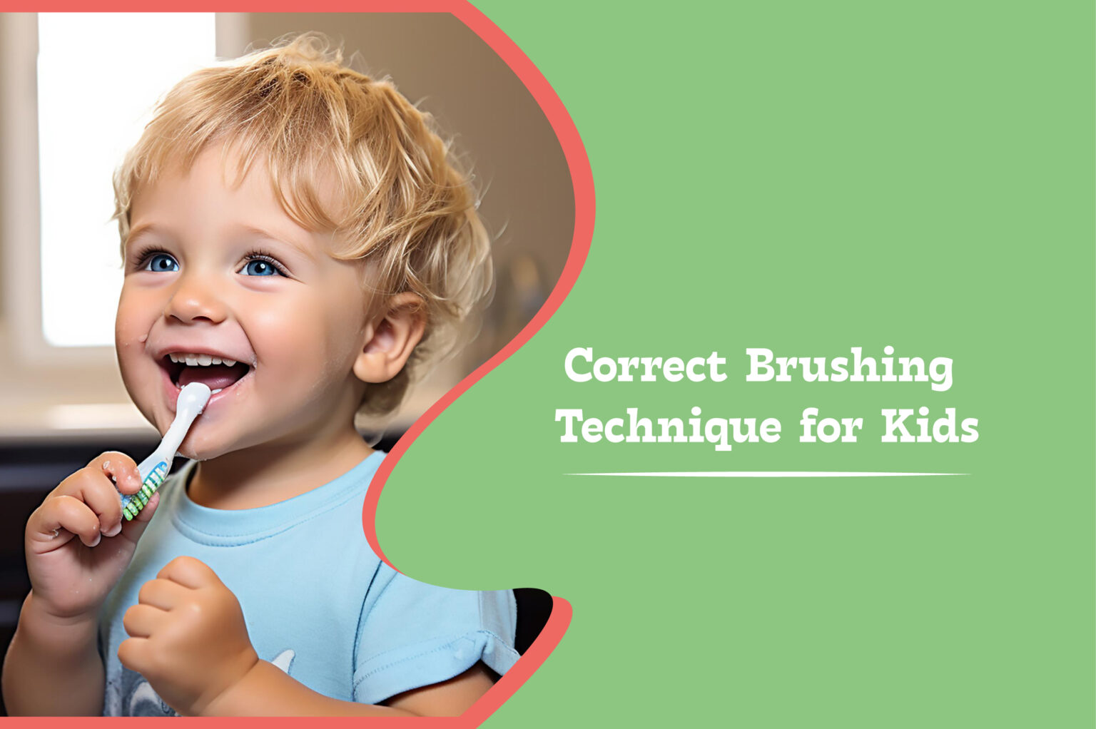 Correct Brushing Technique for Kids kids dental studio